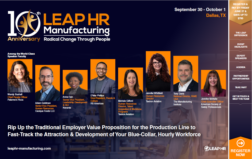 LEAP HR: Manufacturing - Most Recent Brochure Cover